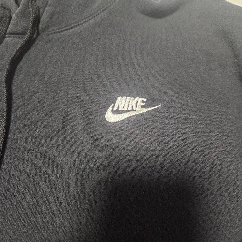 Nike Sportswear Club Fleece Pullover Hoodie Black Mens Medium BV2654-010 - Picture 5 of 11